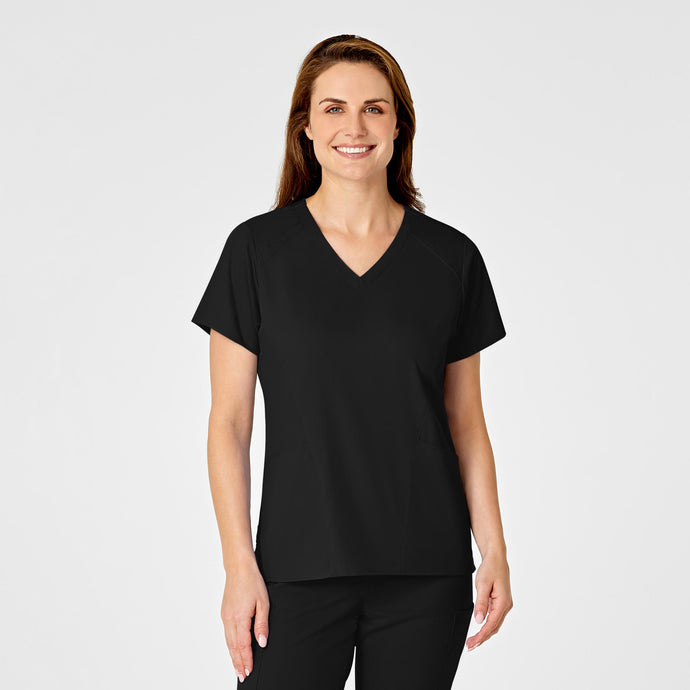 Filipina médica WonderWink 4 POCKET V-NECK SCRUB TOP 6319